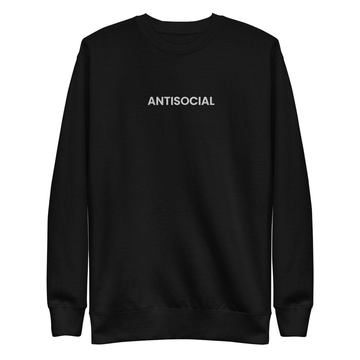 Antisocial Embroidered Unisex Sweatshirt - Goth Cloth Co.1458832_11254