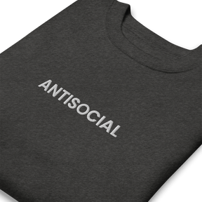 Antisocial Embroidered Unisex Sweatshirt - Goth Cloth Co.1458832_11259