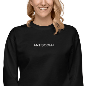 Antisocial Embroidered Unisex Sweatshirt - Goth Cloth Co.1458832_11259