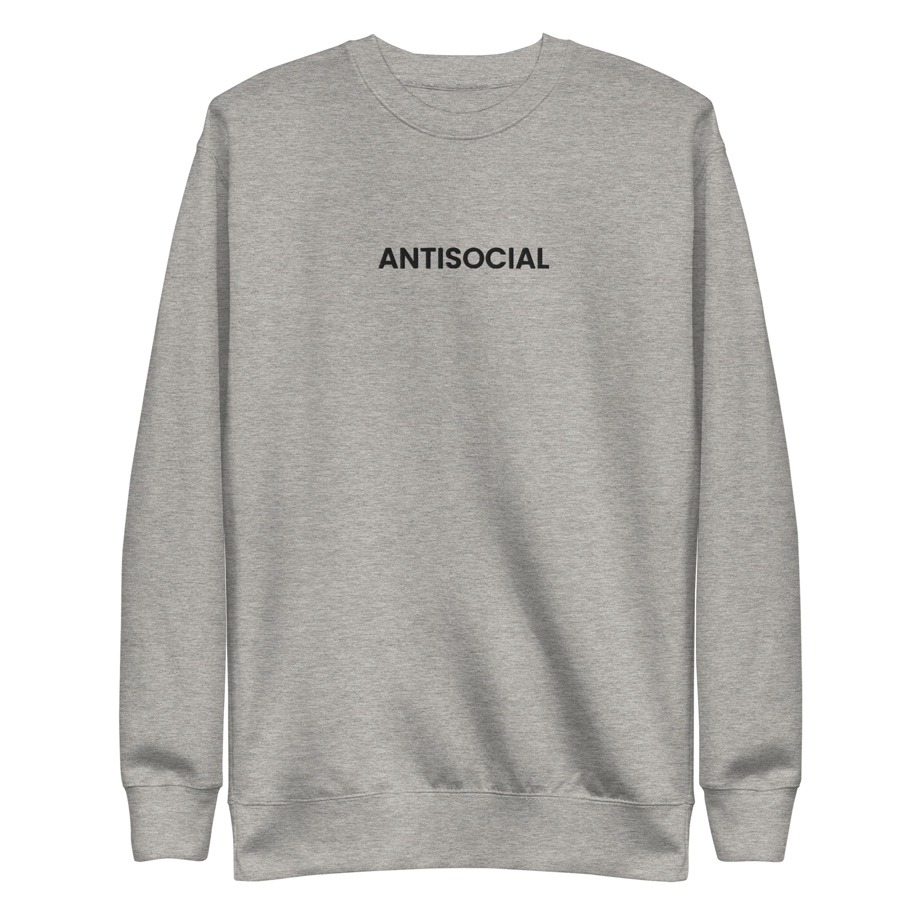 Antisocial Embroidered Unisex Sweatshirt - Goth Cloth Co.5845552_11244