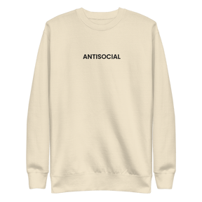 Antisocial Embroidered Unisex Sweatshirt - Goth Cloth Co.5845552_20357