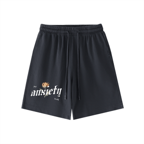 Anxiety Vintage Wash Cotton Shorts - Goth Cloth Co.251219PODPW0455001