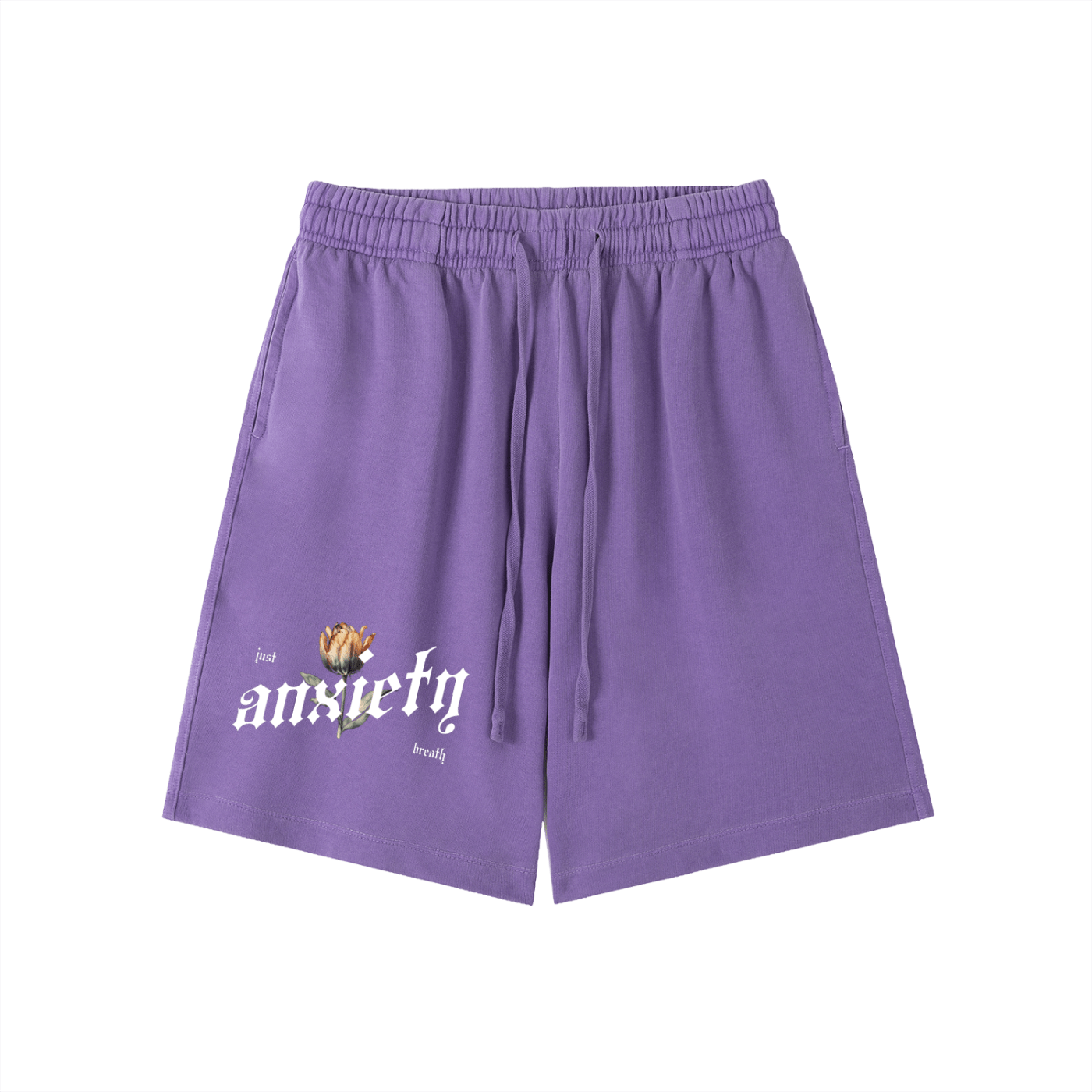 Anxiety Vintage Wash Cotton Shorts - Goth Cloth Co.251219PODPW0455006