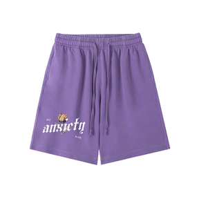 Anxiety Vintage Wash Cotton Shorts - Goth Cloth Co.251219PODPW0455006