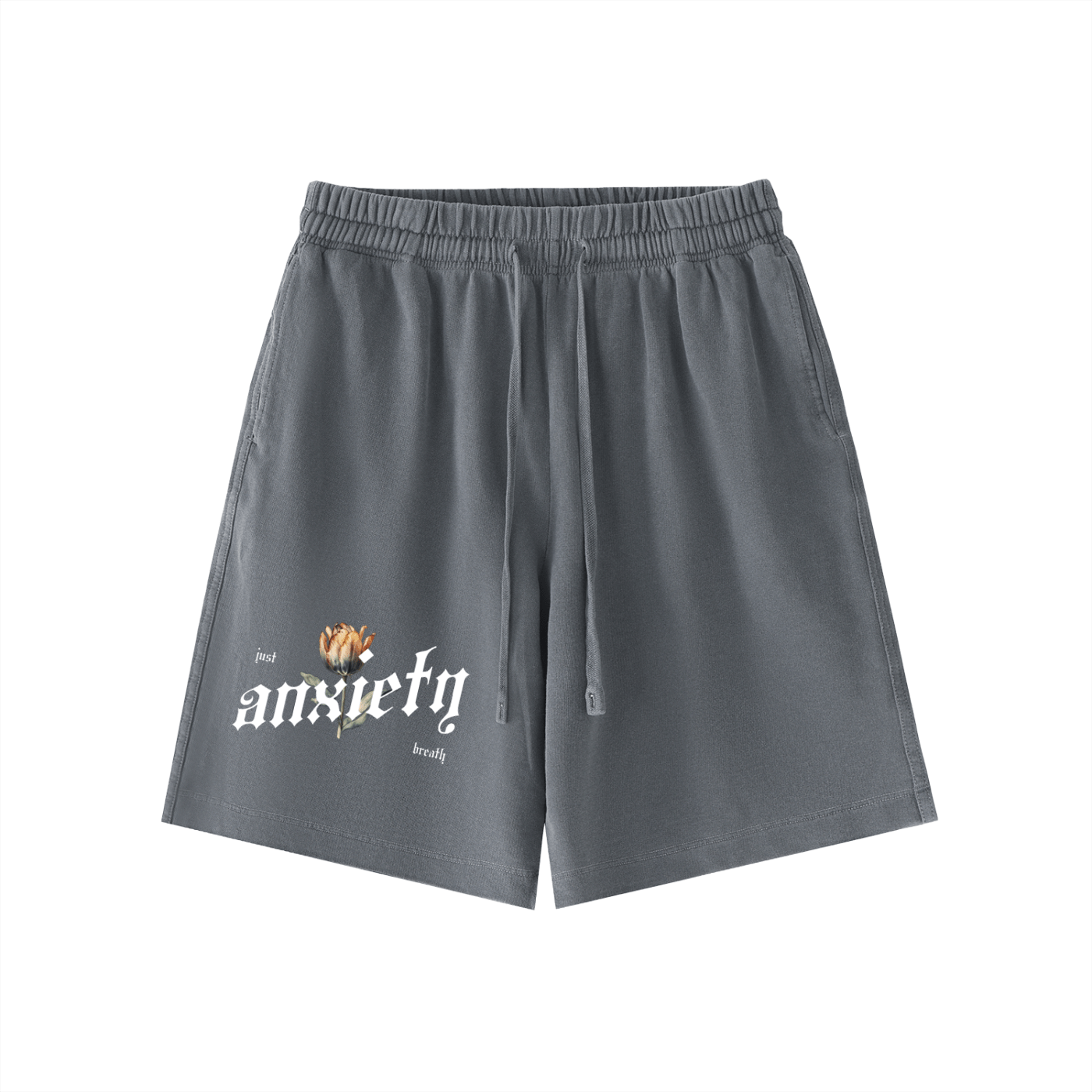 Anxiety Vintage Wash Cotton Shorts - Goth Cloth Co.251219PODPW0455016