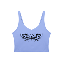 Anxious V-Neck Long Line Sports Bra - Goth Cloth Co.gymwear260805PODAC2659011
