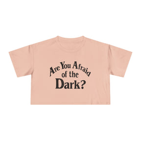 Are You Afraid of the Dark Crop Top - Goth Cloth Co.T-Shirt11404206529183844100