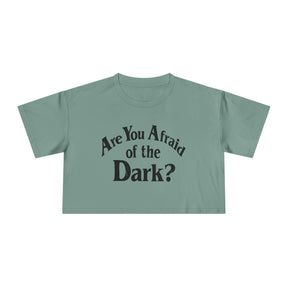 Are You Afraid of the Dark Crop Top - Goth Cloth Co.T-Shirt30072508753145798455