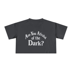 Are You Afraid of the Dark Crop Top - Goth Cloth Co.T-Shirt47649227517195428025