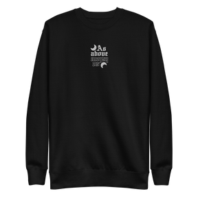 As Above So Below Embroidered Sweatshirt - Goth Cloth Co.4819107_11254