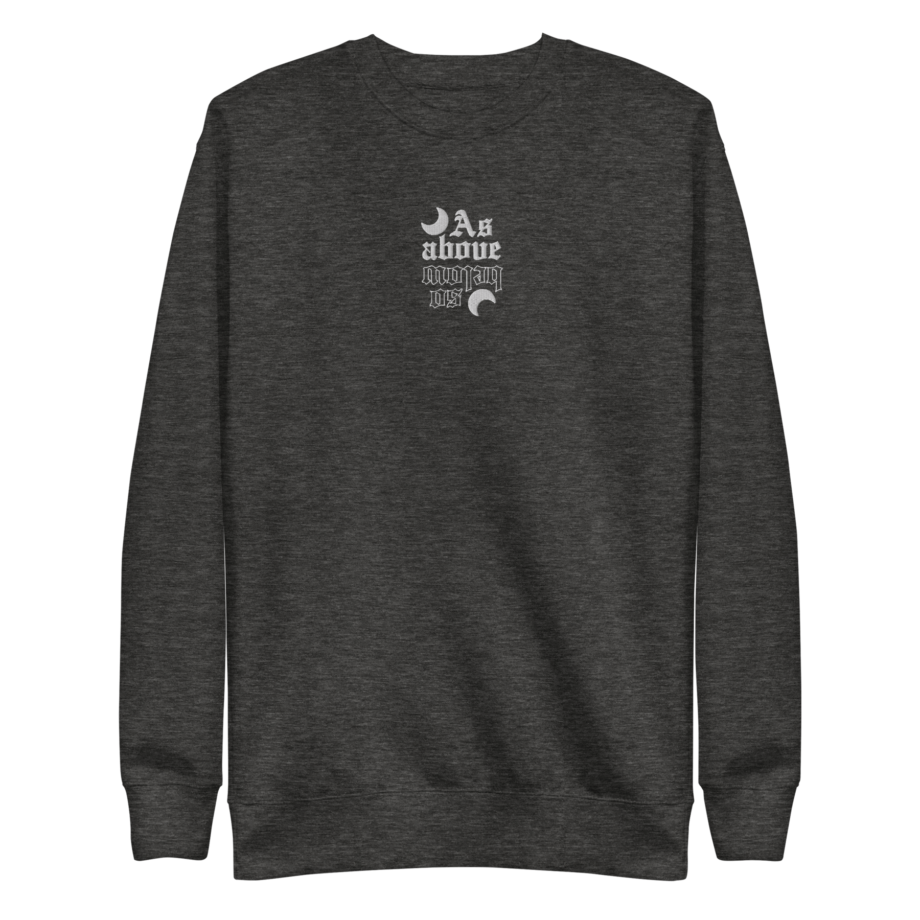 As Above So Below Embroidered Sweatshirt - Goth Cloth Co.4819107_11259