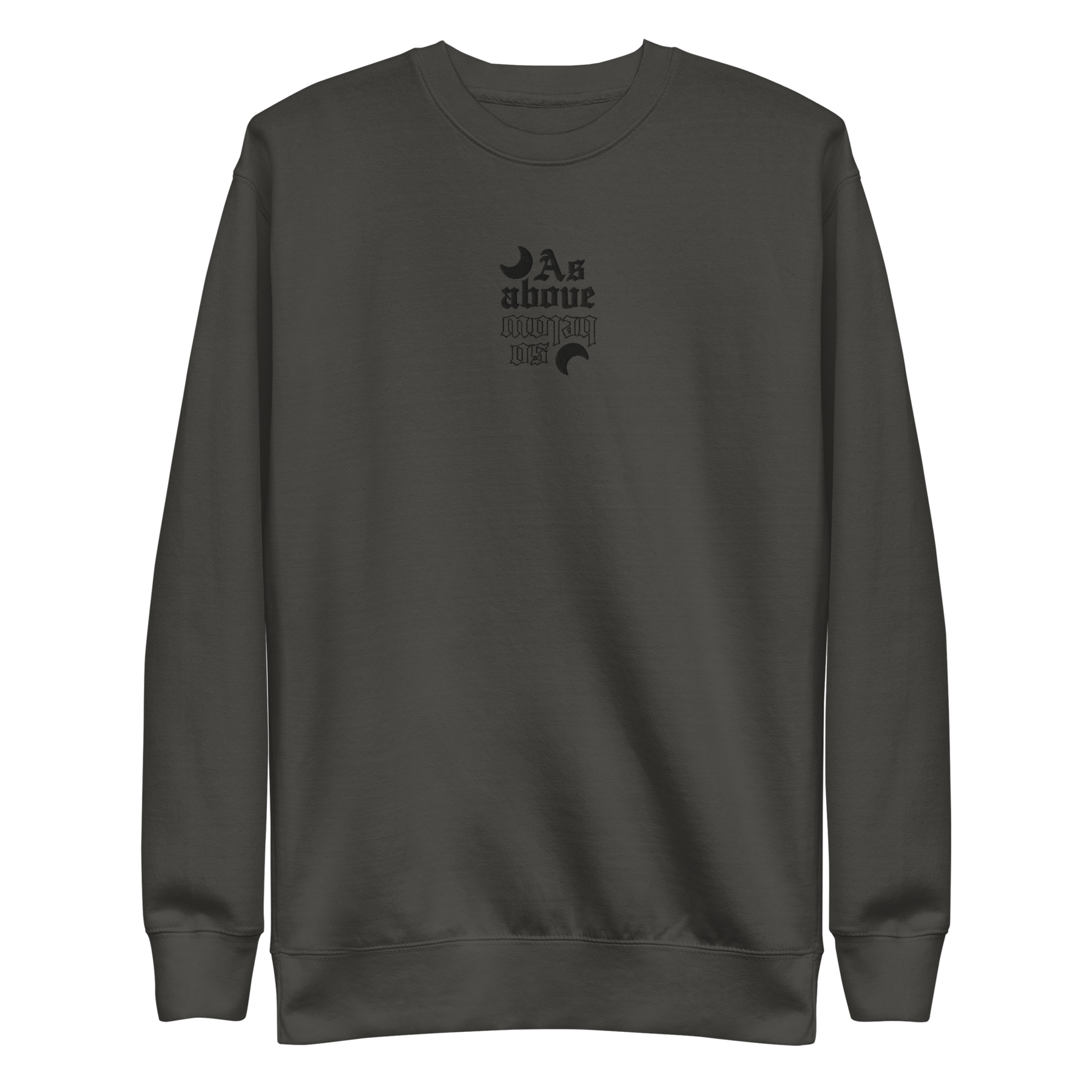 As Above So Below Embroidered Sweatshirt - Goth Cloth Co.9652050_20363