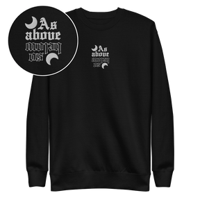 As Above So Below Embroidered Sweatshirt - Goth Cloth Co.Sweatshirts4819107_11254