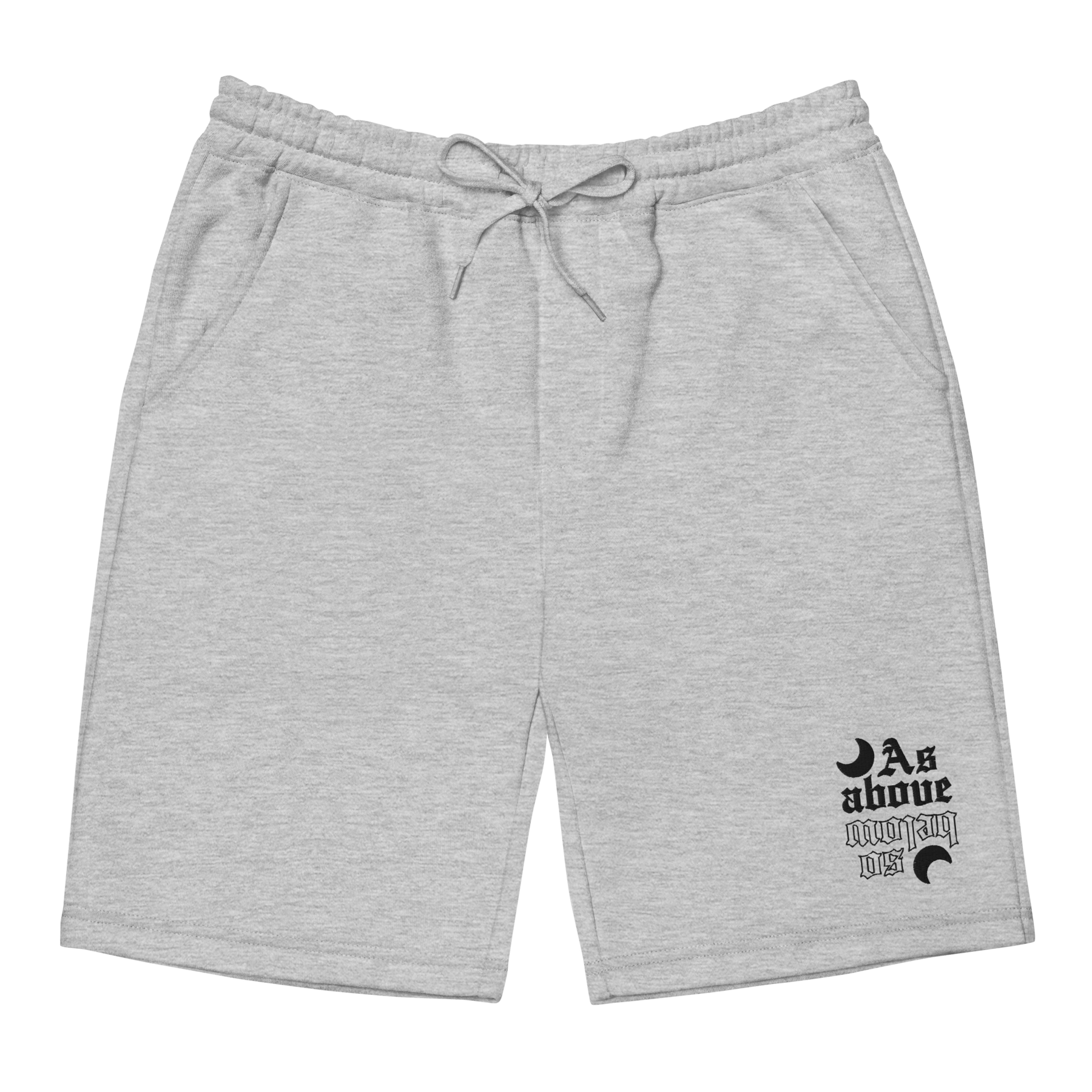 As Above So Below Fleece Shorts - Goth Cloth Co.8716280_12449