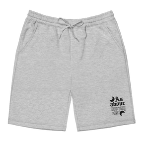 As Above So Below Fleece Shorts - Goth Cloth Co.8716280_12449