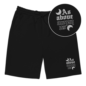 As Above So Below Fleece Shorts - Goth Cloth Co.shorts2603635_12444