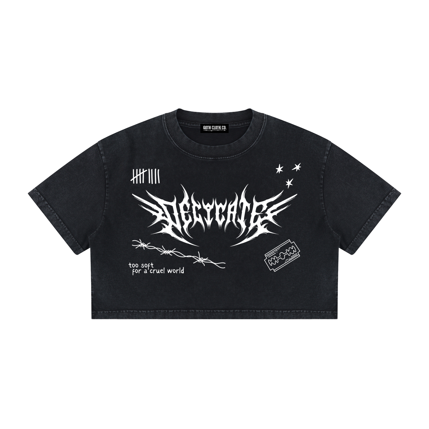 Mental Notes Mineral Wash Crop Top