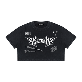 Mental Notes Mineral Wash Crop Top