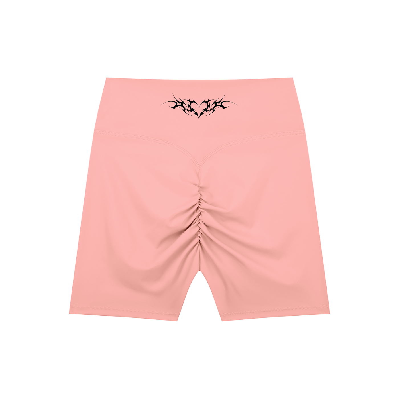 Venom Heart High-Waisted Scrunch Yoga Shorts