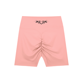 Venom Heart High-Waisted Scrunch Yoga Shorts