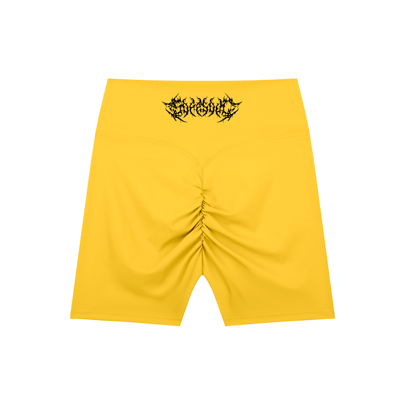 Barbed Wire High-Waisted Scrunch Yoga Shorts
