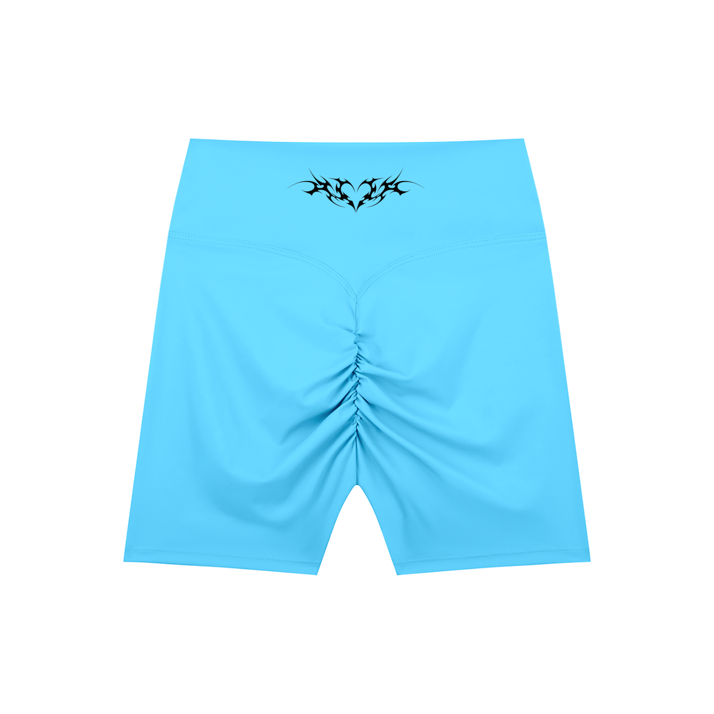 Venom Heart High-Waisted Scrunch Yoga Shorts