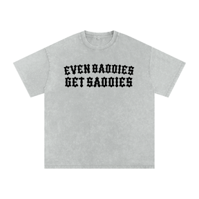 Baddies Get Saddies Snow Washed Cotton T-Shirt - Goth Cloth Co.260129PODPQ1833001