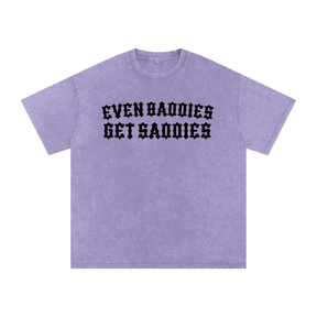 Baddies Get Saddies Snow Washed Cotton T-Shirt - Goth Cloth Co.260129PODPQ1833007