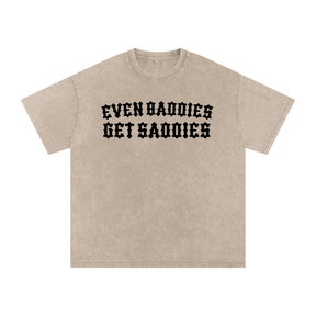 Baddies Get Saddies Snow Washed Cotton T-Shirt - Goth Cloth Co.260129PODPQ1833019