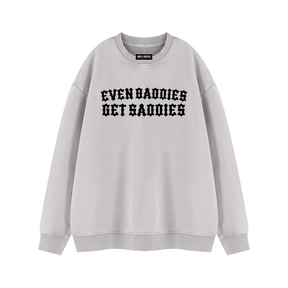 Baddies Get Saddies Vintage Wash Fleece Sweatshirt - Goth Cloth Co.260916PODRA1083006