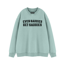 Baddies Get Saddies Vintage Wash Fleece Sweatshirt - Goth Cloth Co.260916PODRA1083011