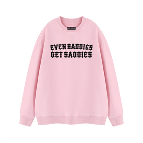 Baddies Get Saddies Vintage Wash Fleece Sweatshirt - Goth Cloth Co.260916PODRA1083016
