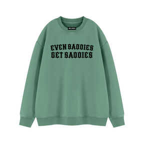Baddies Get Saddies Vintage Wash Fleece Sweatshirt - Goth Cloth Co.260916PODRA1083021