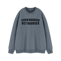 Baddies Get Saddies Vintage Wash Fleece Sweatshirt - Goth Cloth Co.260916PODRA1083026