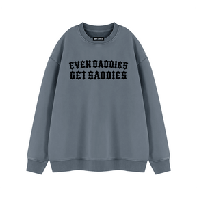 Baddies Get Saddies Vintage Wash Fleece Sweatshirt - Goth Cloth Co.260916PODRA1083026