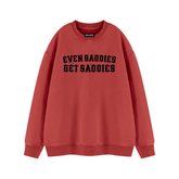 Baddies Get Saddies Vintage Wash Fleece Sweatshirt - Goth Cloth Co.260916PODRA1083031
