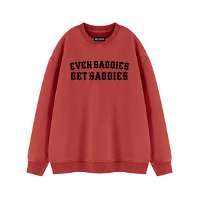 Baddies Get Saddies Vintage Wash Fleece Sweatshirt - Goth Cloth Co.260916PODRA1083031
