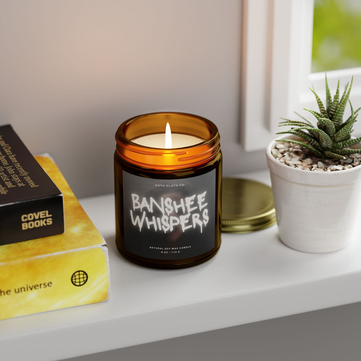 Banshee Whispers Beachwood Coconut Wax Candle - Goth Cloth Co.Home Decor31298792999737489245