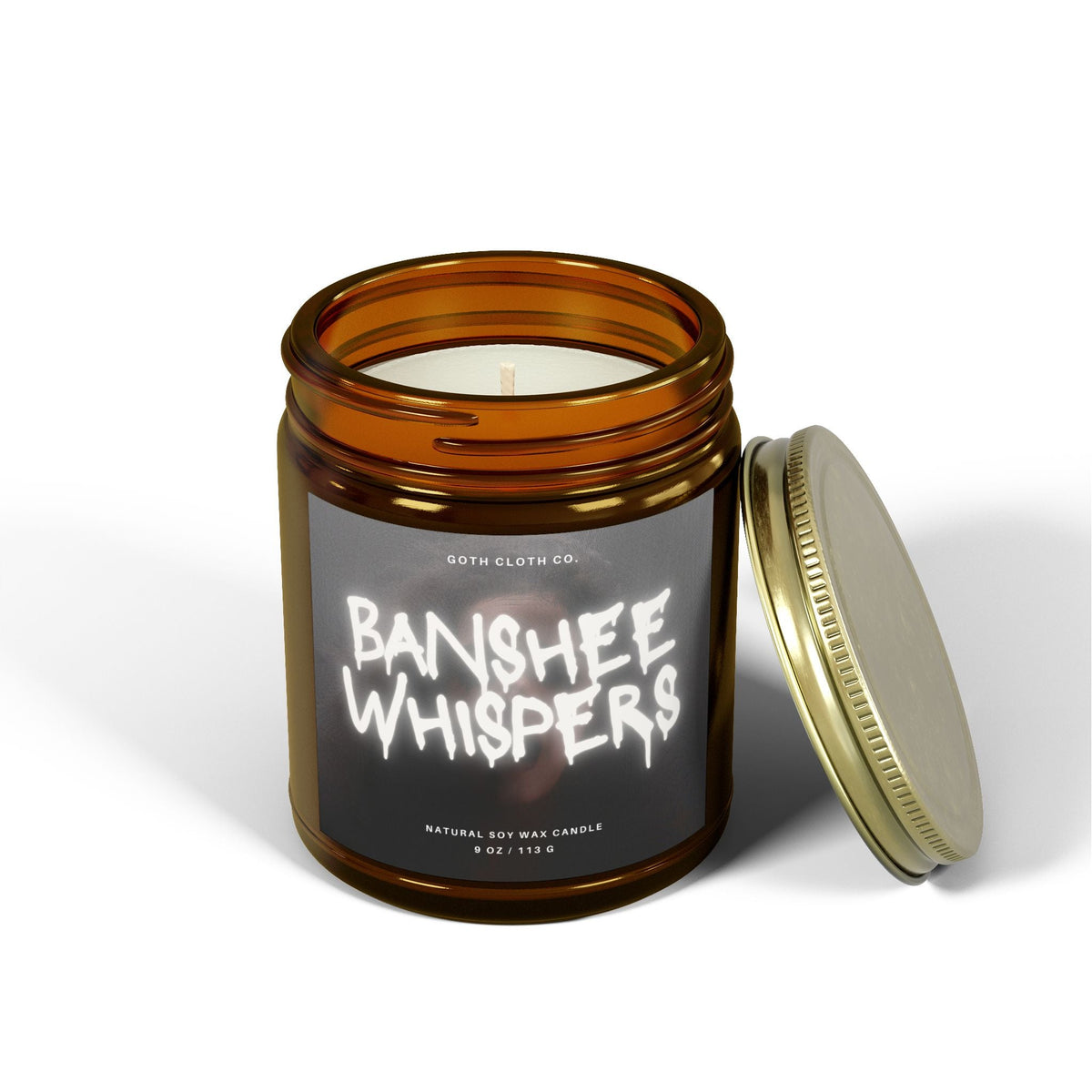 Banshee Whispers Beachwood Coconut Wax Candle - Goth Cloth Co.Home Decor53294557320824786969