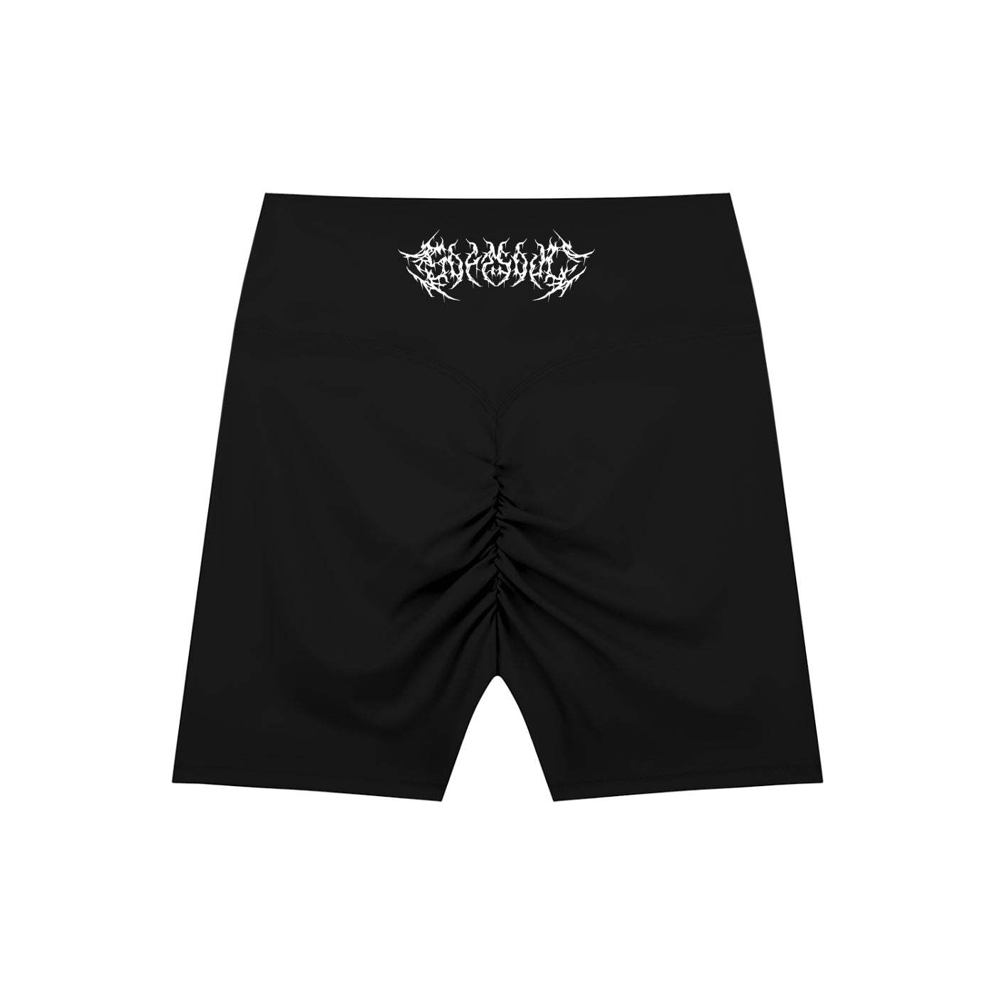 Barbed Wire High-Waisted Scrunch Yoga Shorts
