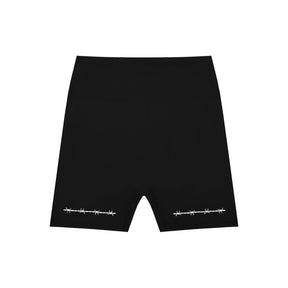 Barbed Wire High-Waisted Scrunch Yoga Shorts