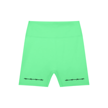 Barbed Wire High-Waisted Scrunch Yoga Shorts - Goth Cloth Co.260709PODBK1838006