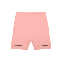 Barbed Wire High-Waisted Scrunch Yoga Shorts - Goth Cloth Co.260709PODBK1838016