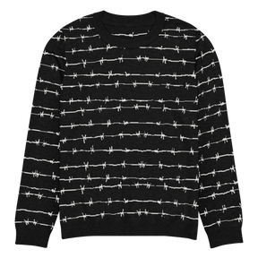 Barbed Wire Knit Crewneck Sweater - Goth Cloth Co.9664109_19635