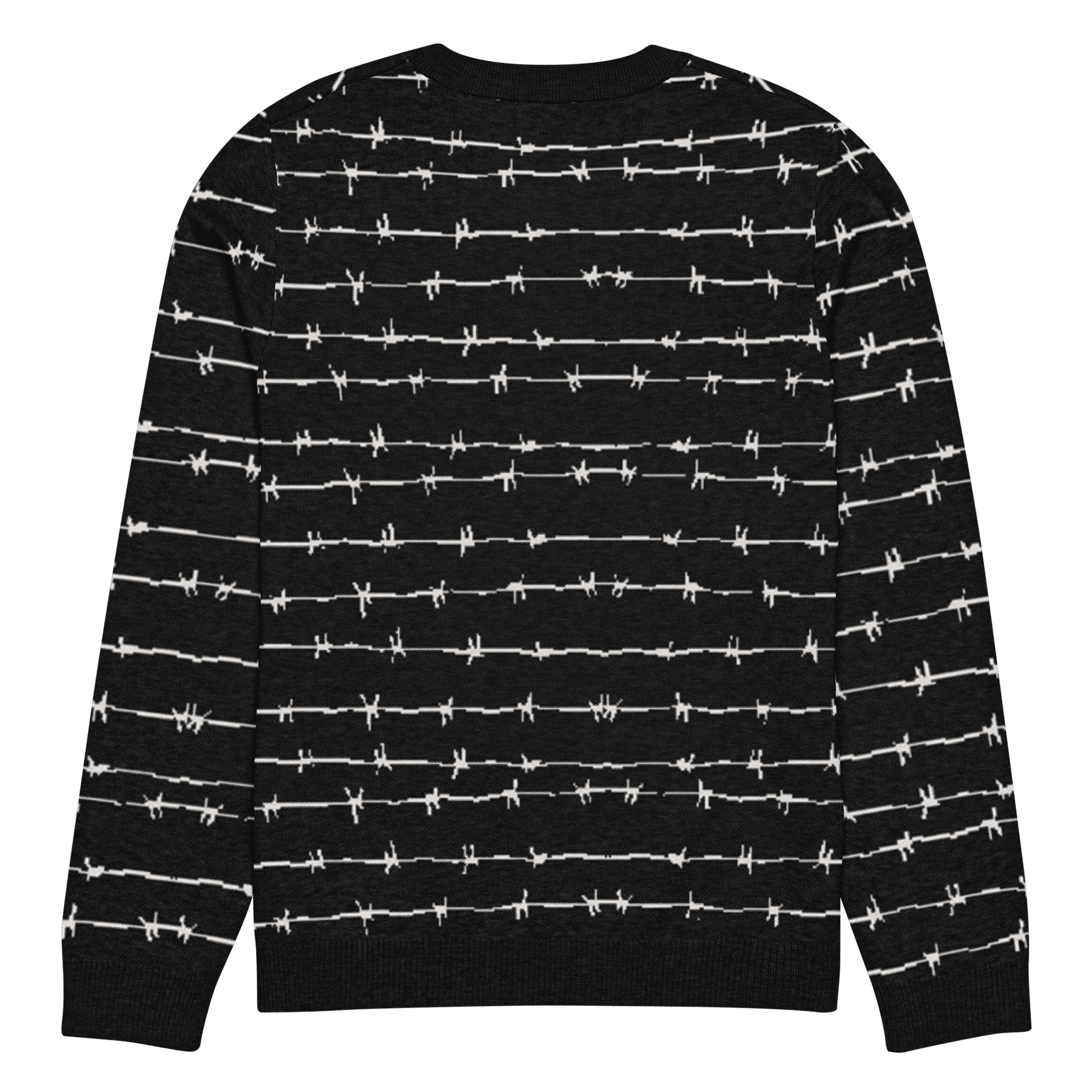 Barbed Wire Knit Crewneck Sweater - Goth Cloth Co.9664109_19635
