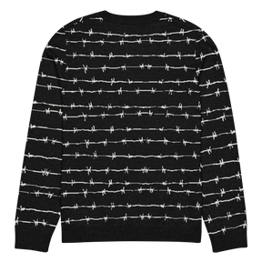 Barbed Wire Knit Crewneck Sweater - Goth Cloth Co.9664109_19635