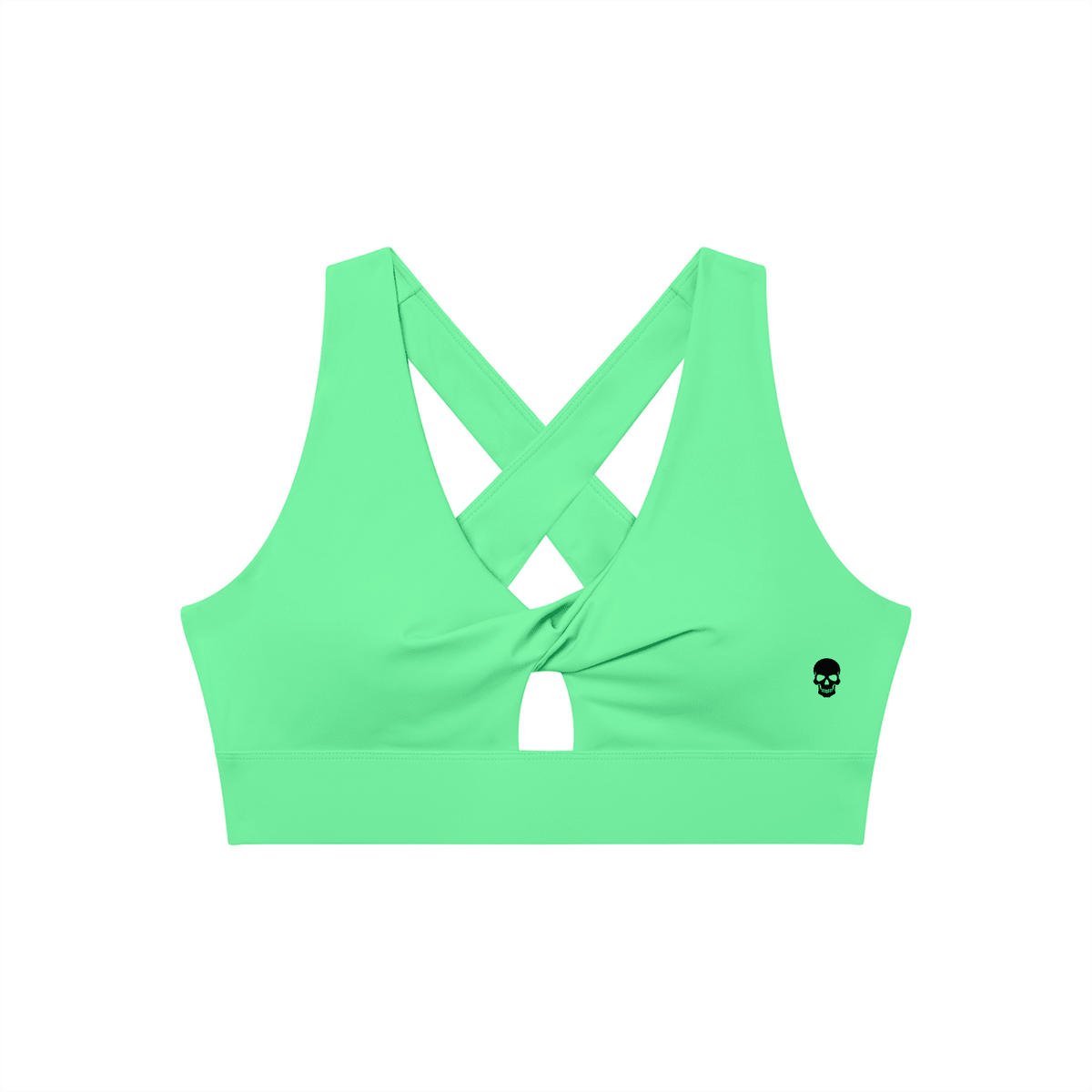 Bare Bones Front Twist Sports Bra - Goth Cloth Co.260709PODNV1117005