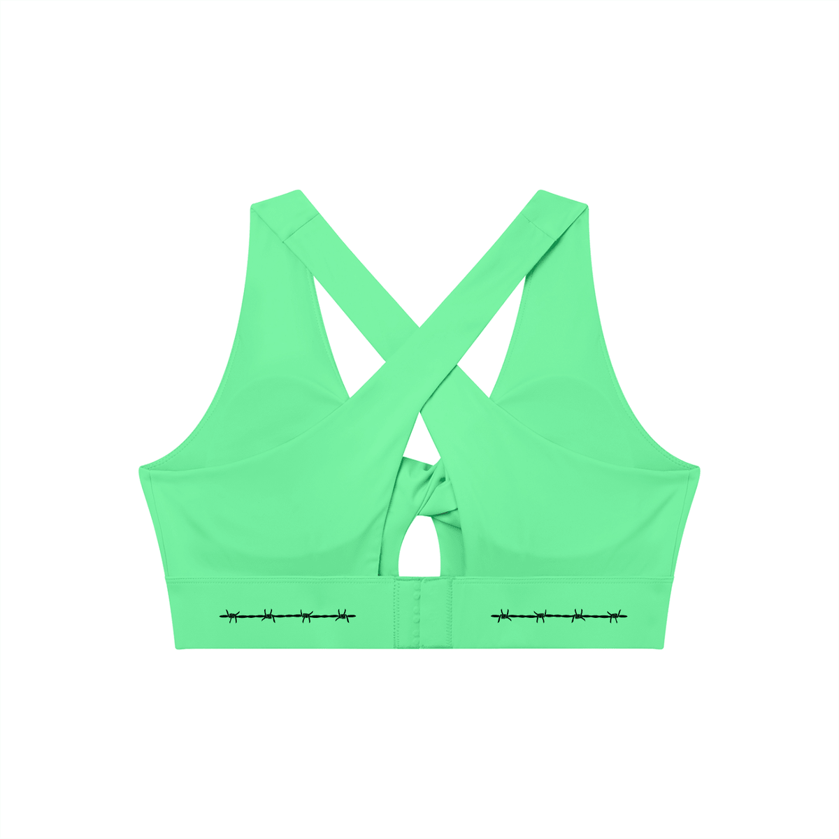 Bare Bones Front Twist Sports Bra - Goth Cloth Co.260709PODNV1117005