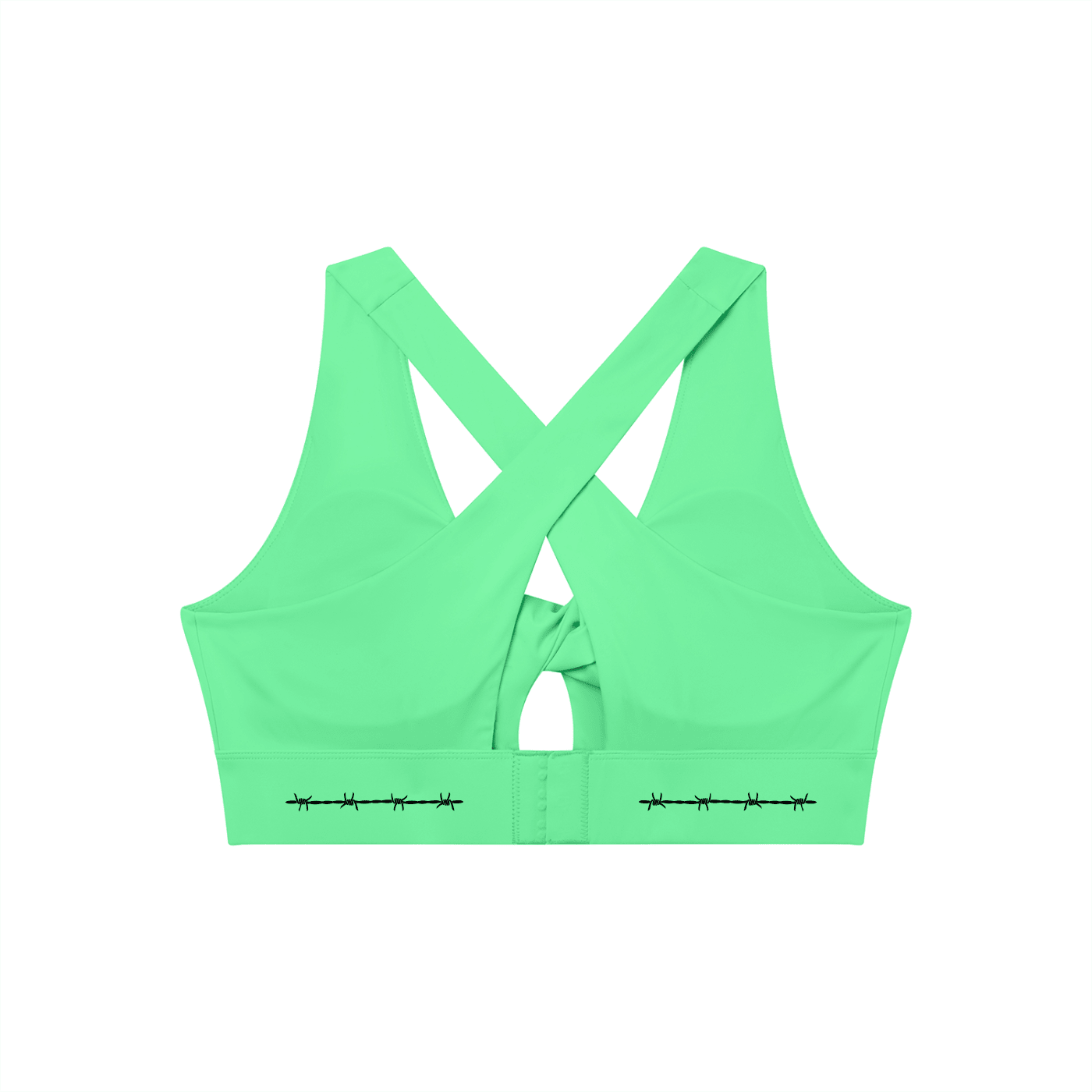 Bare Bones Front Twist Sports Bra - Goth Cloth Co.260709PODNV1117005