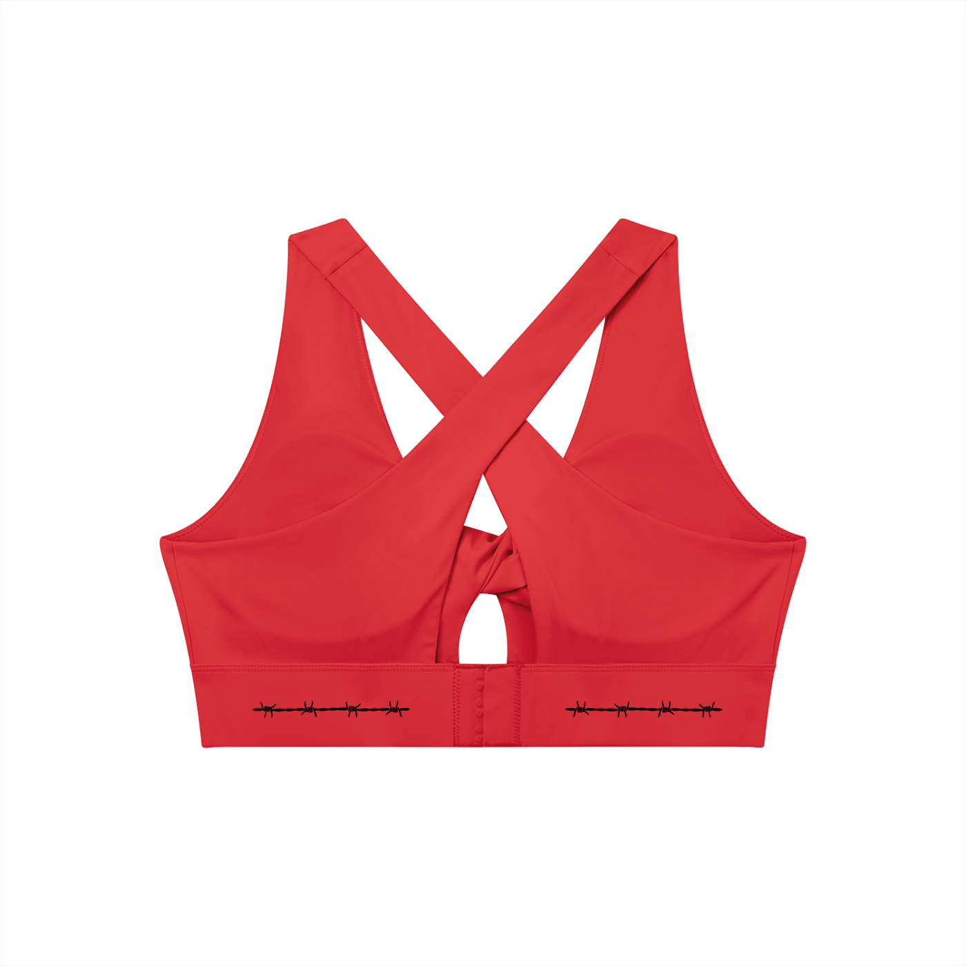 Bare Bones Front Twist Sports Bra - Goth Cloth Co.260709PODNV1117013